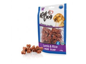 KIDDOG jehněčí maso s rýží MINI kostičky 80 g