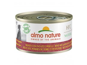 Almo Nature HFC DOG - Hovězí s bramborem a hráškem 95g