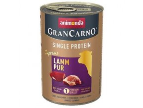 GRANCARNO Single Protein 400 g čisté jehněčí, konzerva pro psy