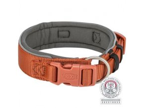 PREMIUM obojek extra široký, rezavá/grafit (Velikost obojku PREMIUM extra široký L-XL: 53-62 cm/50 mm)