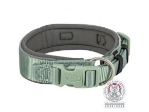 PREMIUM obojek extra široký, šalvěj/grafit (Velikost obojku PREMIUM extra široký L-XL: 53-62 cm/50 mm)
