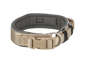 PREMIUM obojek extra široký, písková/grafit (Velikost obojku PREMIUM extra široký L-XL: 53-62 cm/50 mm)