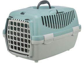 Transportní box Capri 1, XS: 32 x 31 x 48 cm, světlešedá/šalvějová