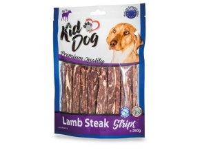 KIDDOG jehněčí steak v proužku 12/0,8 cm 250 g
