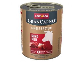 GRANCARNO Single Protein 800 g čisté hovězí, konzerva pro psy