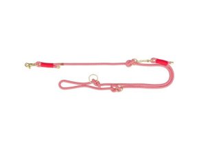 Soft Rope prodlužovací kulaté tkané vodítko, červená/krémová (Velikost vodítka SOFT ROPE prodlužovací XS-S: 2,00 m/ 6 mm)