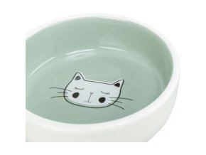 Keramická miska pro kočky, s glazurou 0,3 l/13 cm, různé motivy a barvy