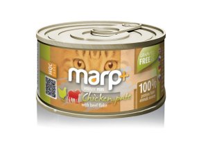 Marp Holistic Plus konzerva pro kočky - Kuřecí paté s hovězími kousky 70g