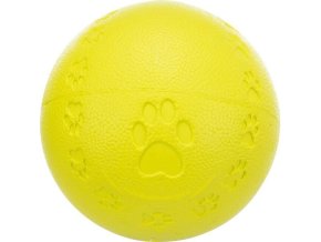 Míč s packami a zvukem (ø 7 cm, barva limetková)