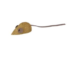 Catnipová myš bez rolničky 5 cm (2 ks)
