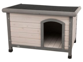 Natura bouda pro psa s rovnou střechou S-M 85 x 58 x 60 cm, šedá