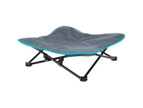 Campingové lůžko STRONG pro psy, tmavošedá/petrolejová (Velikost campingového lůžka STRONG 88 x 32 x 88 cm)