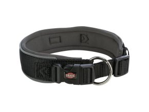 PREMIUM obojek extra široký, černá/grafit (Velikost obojku PREMIUM extra široký L-XL: 53-62 cm/50 mm)