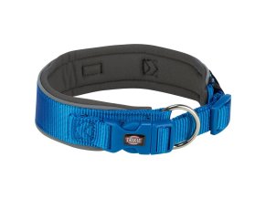 PREMIUM obojek extra široký, královská modrá/grafit (Velikost obojku PREMIUM extra široký L-XL: 53-62 cm/50 mm)