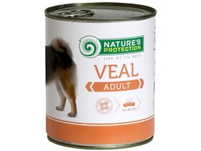 Nature's Protection Dog konzerva Adult telecí 800 g