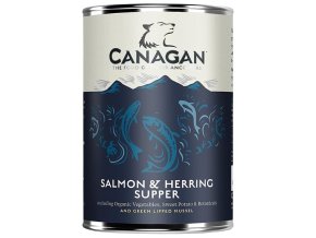 Canagan Dog konzerva - Losos a Sleď 400 g