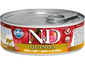 N&D QUINOA Cat konzerva Quail & Coconut 80 g