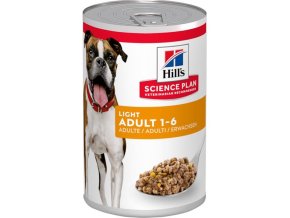 Hill's Science Plan Canine Adult Light Chicken konzerva 370 g
