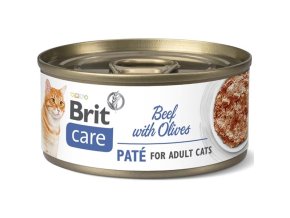 Brit Care Cat konzerva Beef Paté with Olives 70 g