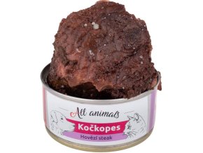 ALL ANIMALS Kočkopes konzerva steak z hovězí svalovina 100g