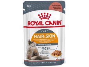 Royal Canin Feline kapsička Hair&Skin ve šťávě 85 g