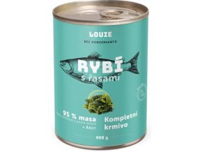 Louie konzerva pro psy rybí s řasami 400 g
