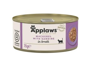 Applaws Cat konzerva makrela a sardinky 70 g