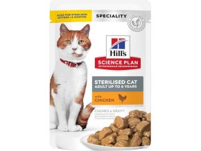 Hill's Science Plan Feline Adult Sterilised Chicken kapsička 12 x 85 g