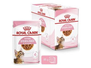 Royal Canin Feline kapsička Kitten Sterilised (Multipack 12x85 g)