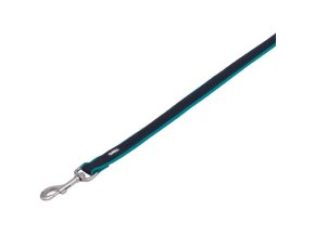 Vodítko nylon Mesh Preno 120cm x 20-25mm tyrkysové Nobby
