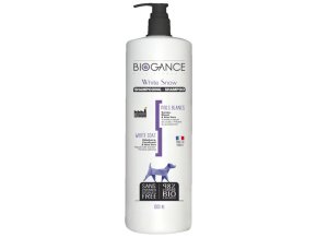 Biogance šampon White snow - pro bílou/světlou srst 1l