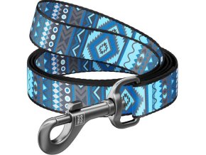 Vodítko nylon 15mmx122cm WAUDOG Etno modré