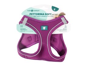 Farm company soft mesh postroj pro psy fialový 2XS 28-32cm