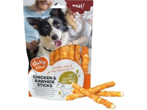 Duvo+ dog Bones! Twisted chicken jerky sticks 12,5cm (100 g)