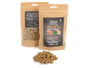 Farm Company PIU BUONO pamlsky pro psy s vepřovým a lososem 90 g (kůže a srst)