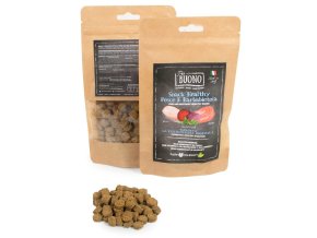 Farm Company PIU BUONO pamlsky pro psy s rybou a řepou 90 g (zdravé zažívání)