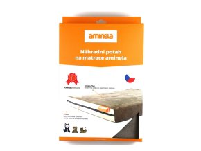 Potah na matraci Aminela - 120x80x10cm half and half (hnědá/béžová)