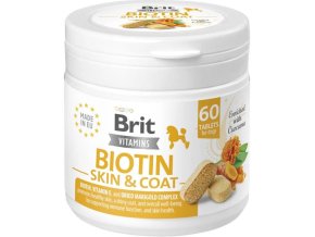 Brit Vitamins Biotin Skin&Coat Care 120g (60 tbl.)