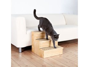 Dřevěné schody pro malé psy a kočky, max. 50 kg (40x38x45 cm)