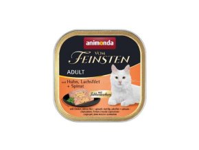 Vom Feinsten CORE kuřecí, losos filet + špenát pro kočky 100g