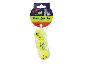 Balení-tenisový míček s rolničkou 4 cm (3 ks v bal.) HIPHOP CAT