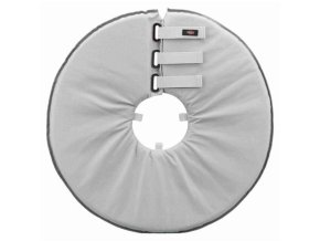 Ochranný měkký límec "disk", polyester/pěna, šedá (Velikost ochranného límce L: obvod krku: 46-49 cm/ 24 cm)