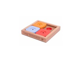 Dřevěný hlavolam Sudoku Basic Color od My Intelligent Dogs/obtížnost 1