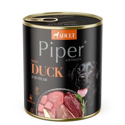 PIPER s kachnou a hruškou, konzerva pro psy 800 g