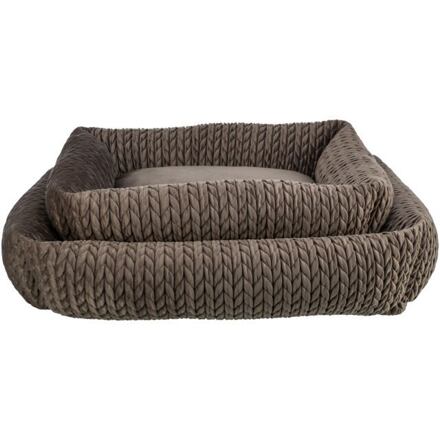 TRIXIE Obdélníkový pelech LIVIA sametový, hnědá Velikost obdélníkového pelechu LIVIA: 80 x 60 cm