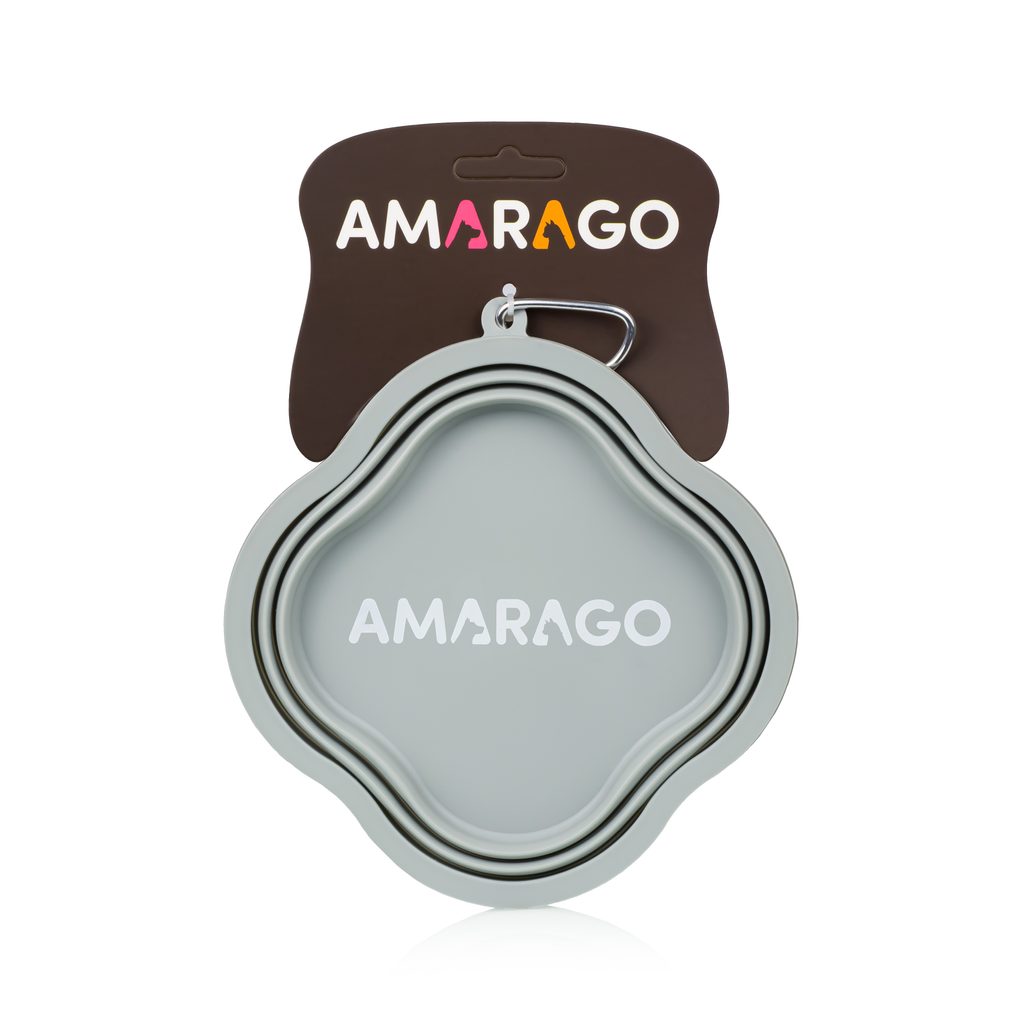 Amarago silikonová skládací miska 1000ml šedá