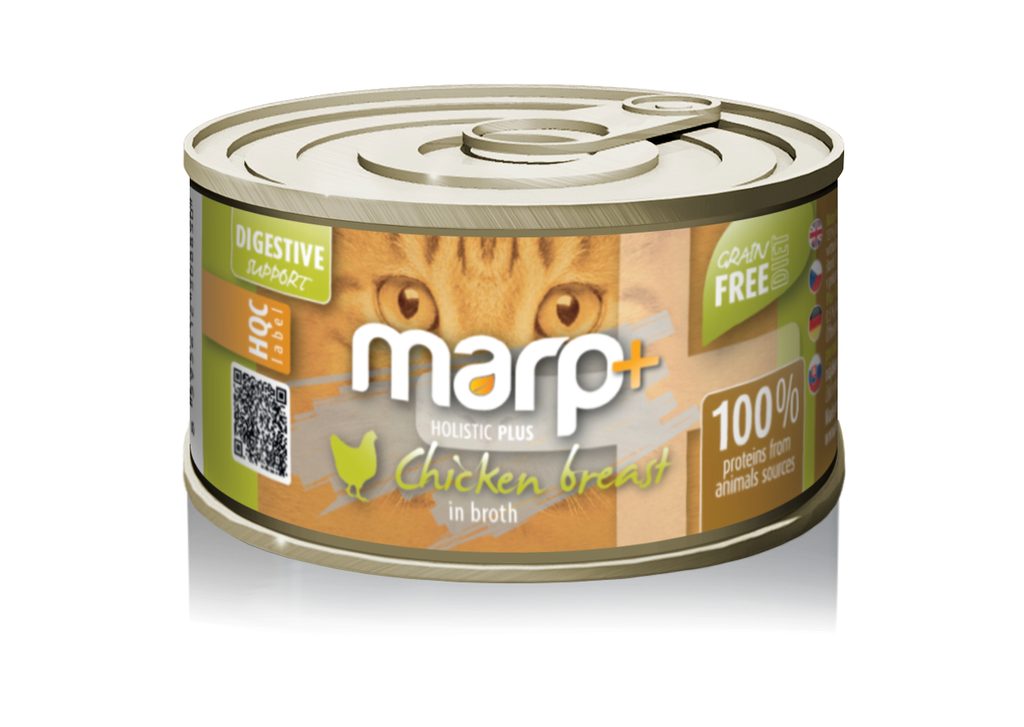 Marp Holistic Plus konzerva pro kočky – Kuřecí prsa ve vývaru 70g