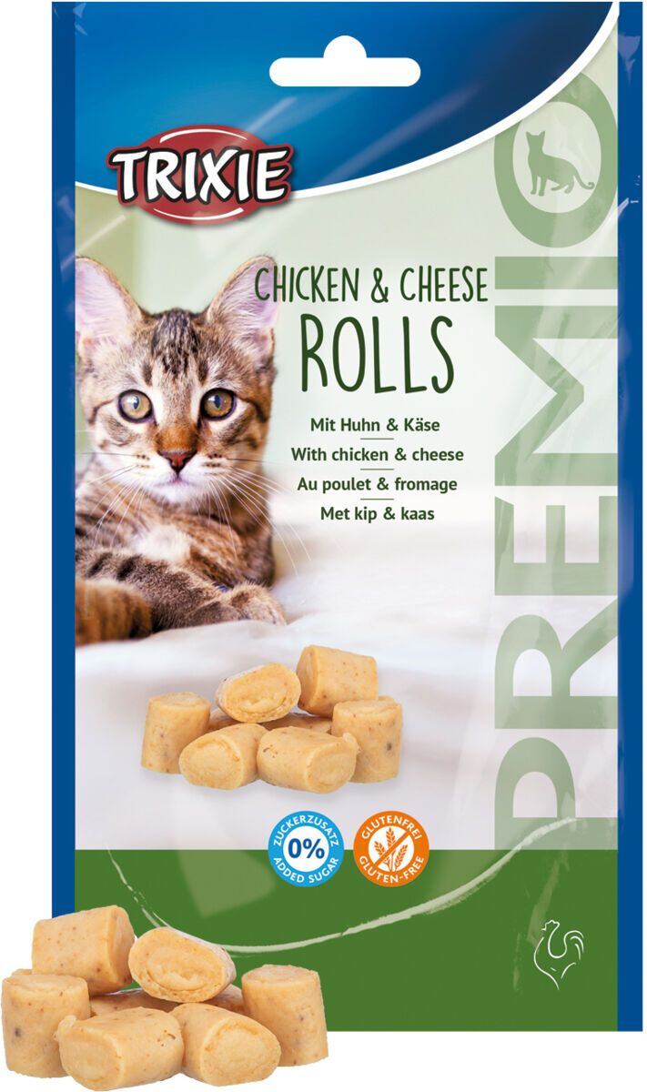 TRIXIE PREMIO Chicken & Cheese Rolls - válečky s kuřetem a sýrem, 50 g