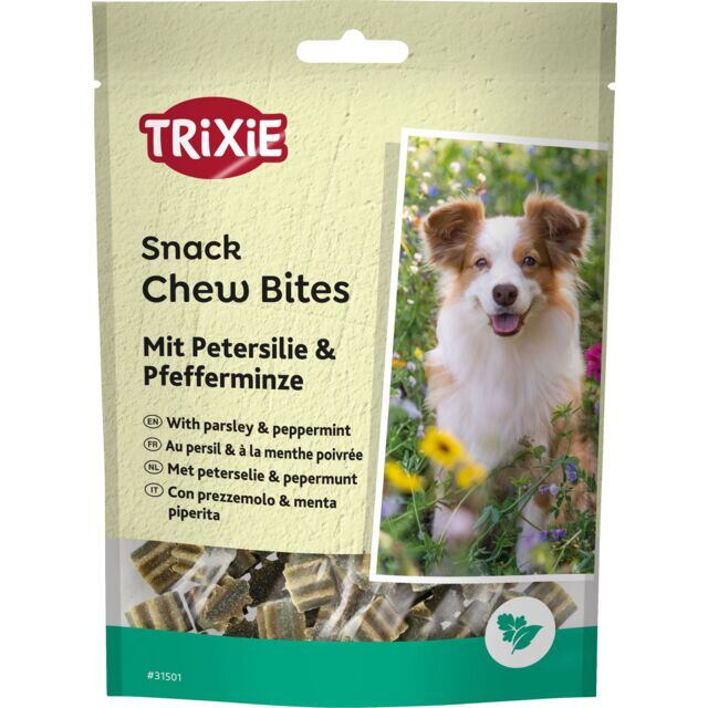 TRIXIE DentaFun Chew Bites, žvýkací bonbony petržel+máta 150 g