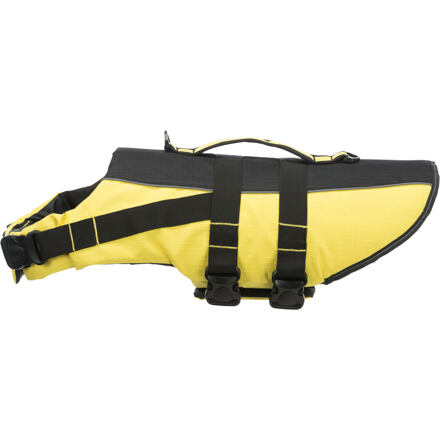 TRIXIE Life Vest plavací vesta pro psa, žluto/černá (M: 45 cm, hruď: 45-72 cm, do 30 kg) Velikost plavací vesty: M: 45 cm, hruď: 45-72 cm, do 30 kg